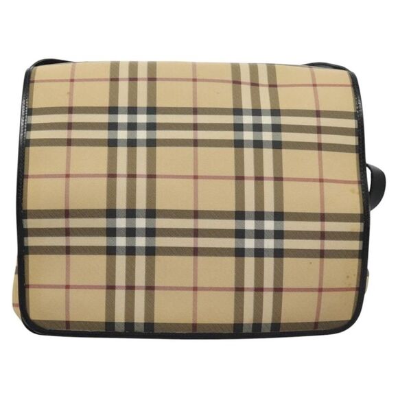 Burberry Nova Check Beige Canvas Shoulder Bag (Pre-Owned) - Picture 14 of 16